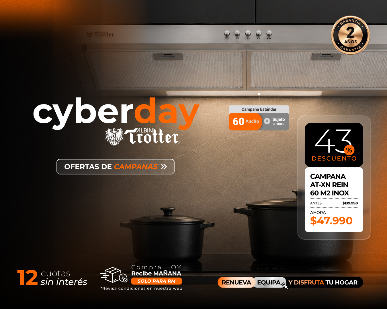 Oferta Cyber Campana Rein 60 Albin Trotter